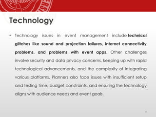 Technical Problem Example In An Event HPC 6 - EVENT RISK MANAGEMENT IN MICE.pptx