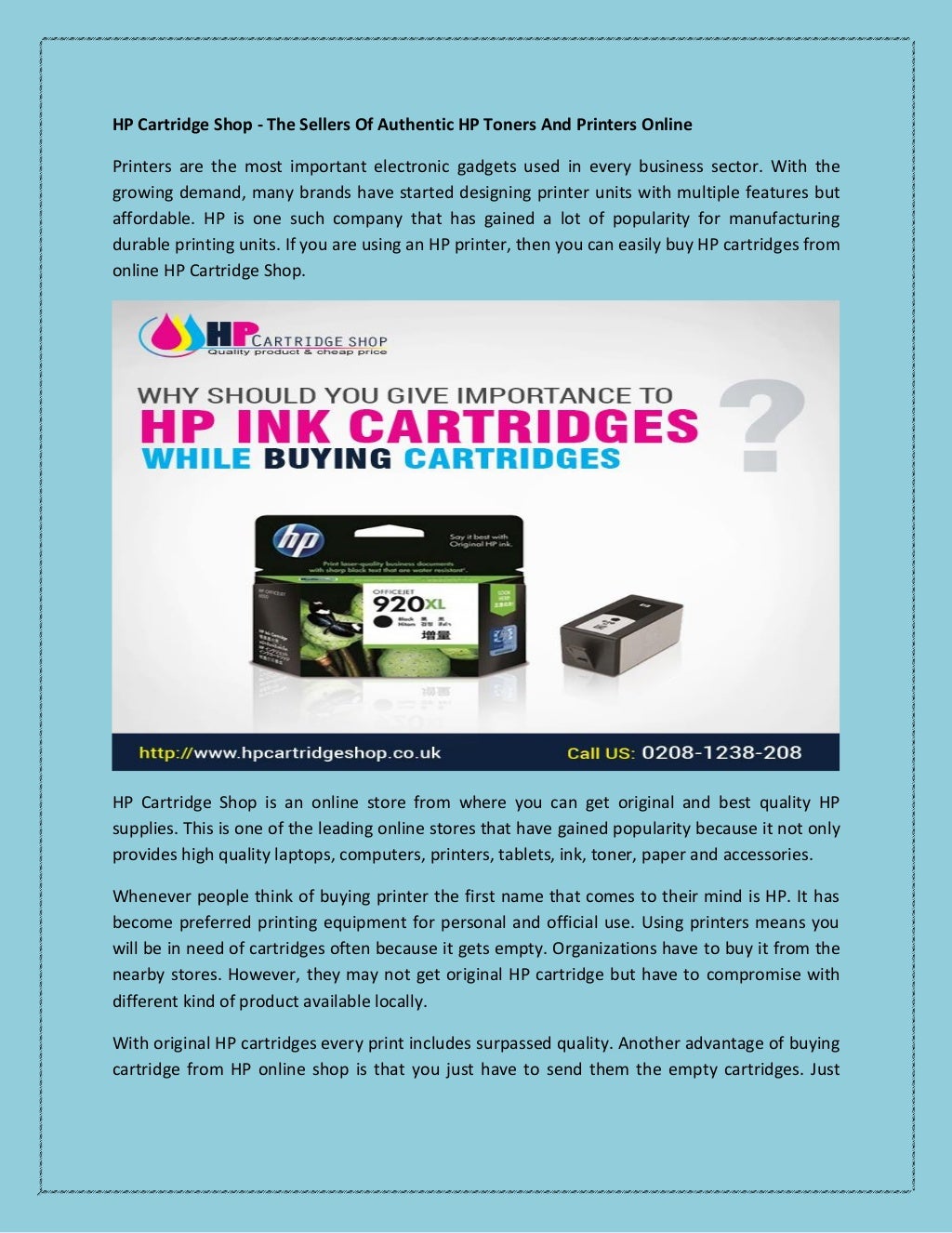Hp cartridge shop the sellers of authentic hp toners and printers online