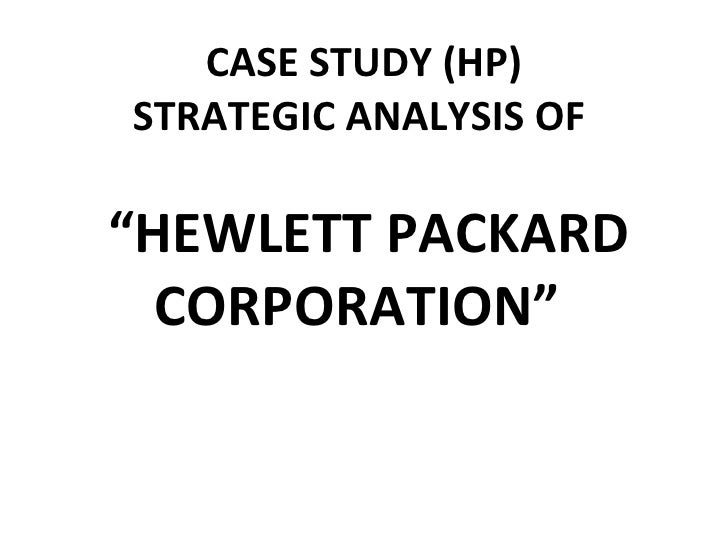 hewlett packard case study analysis