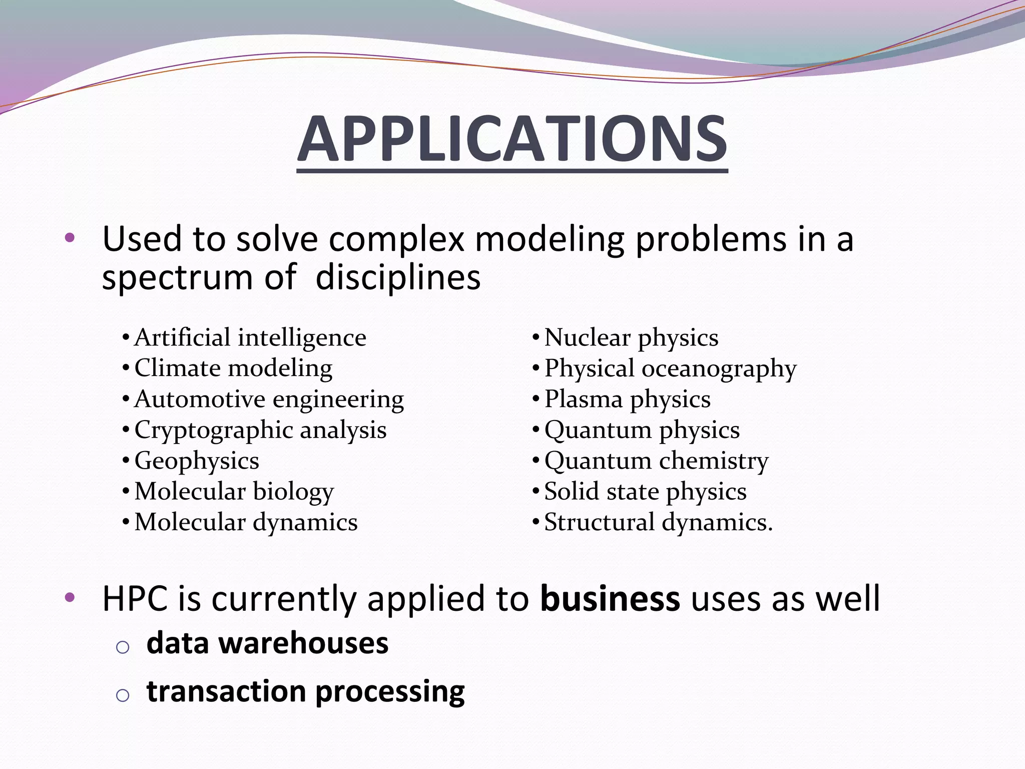 High Performance Computer | PPTX | Computer Networking | Computing