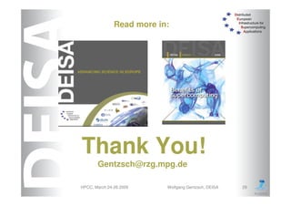 DEISA Distributed European Infrastructure for Supercomputing Applications