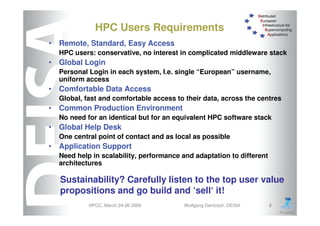 DEISA Distributed European Infrastructure for Supercomputing Applications