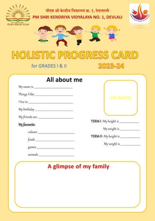 Holistic Progress Card (HPC) - (Grades I & II) | PDF