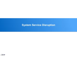 ssSystem Service Disruption
 