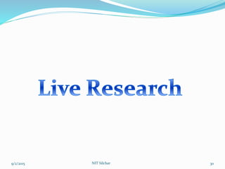 9/2/2015 NIT Silchar 30
 