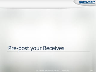 2011 HPCMP User Group © Cray Inc.   June 20, 2011   245
 