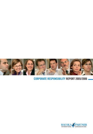 CORPORATE RESPONSIBILITY REPORT 2005/2006
 