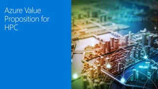 © Microsoft Corporation
Azure Value
Proposition for
HPC
 