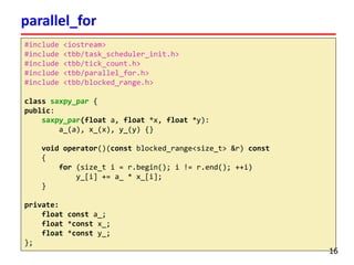 Лекция 8. Intel Threading Building Blocks | PDF