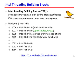 Лекция 8. Intel Threading Building Blocks | PDF
