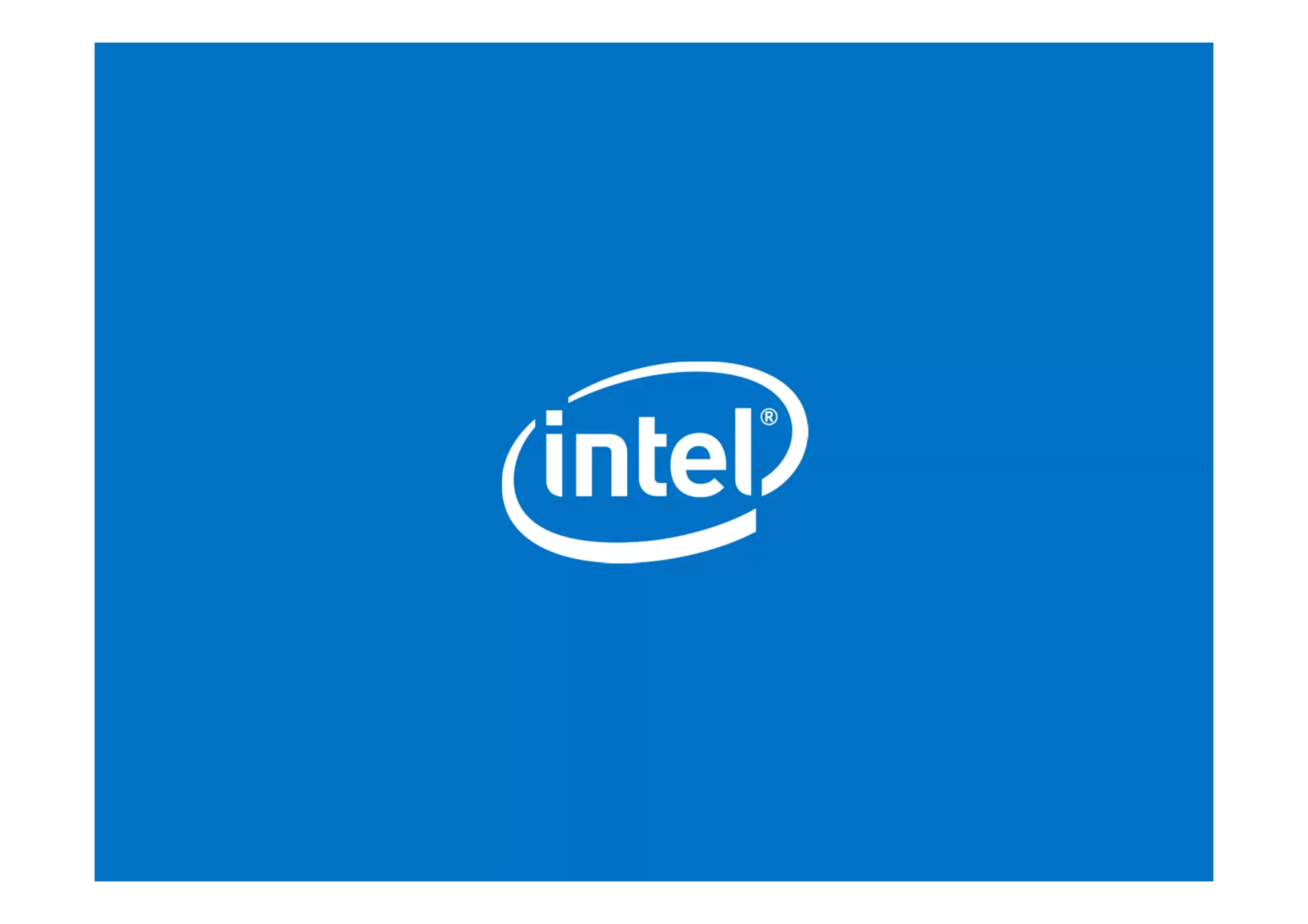 Intel Technologies for High Performance Computing