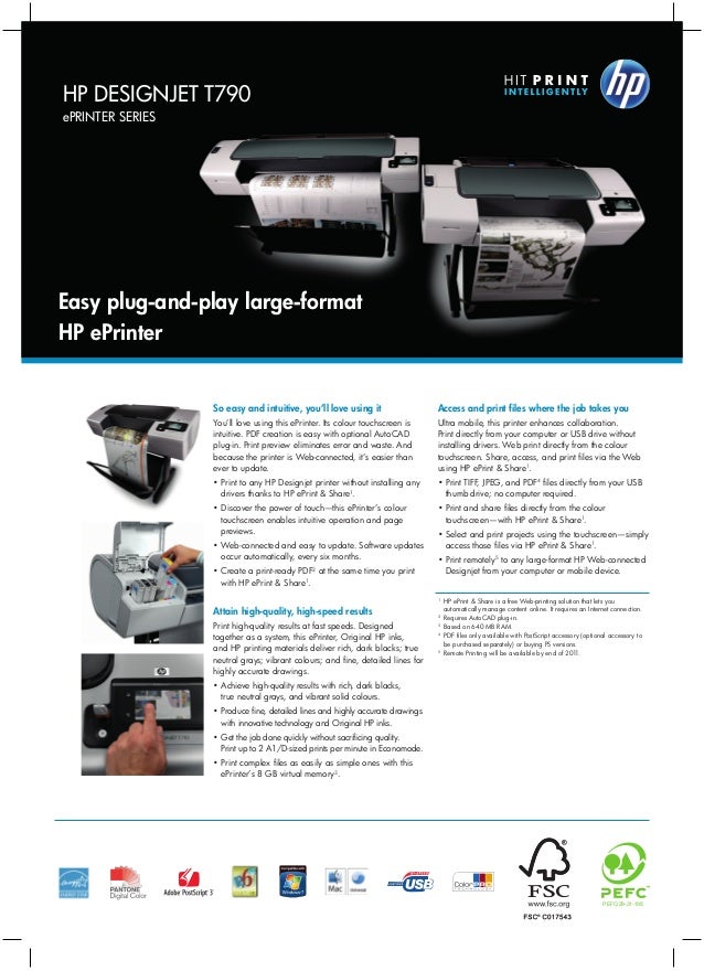 hp designjet t790 printer