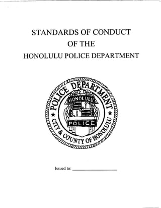HPD Standards of Conduct