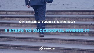 OPTIMIZING YOUR IT STRATEGY
5 STEPS TO SUCCESSFUL HYBRID IT
 