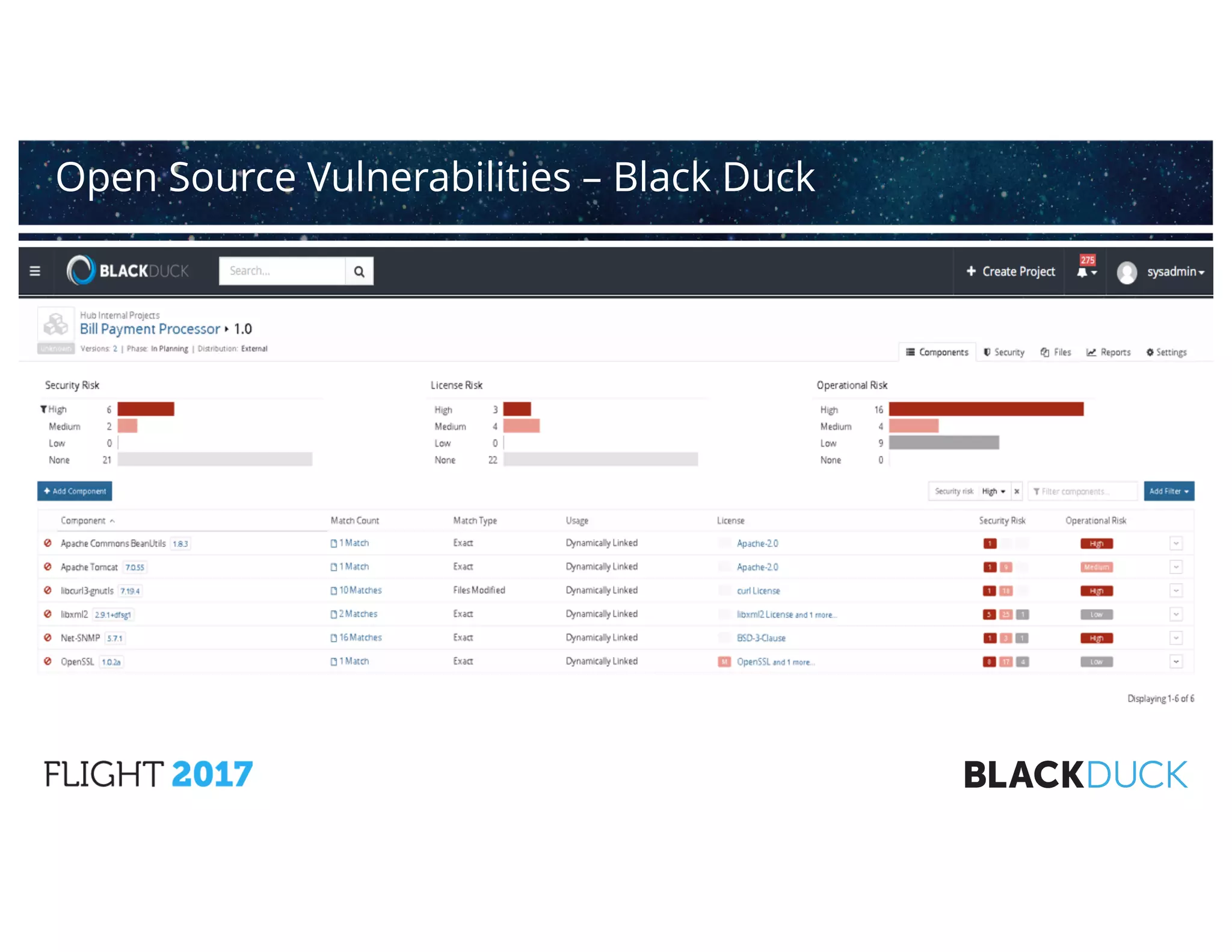 Open Source Vulnerabilities – Black Duck
 