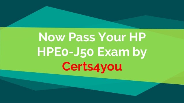 HPE0-J68 Tests