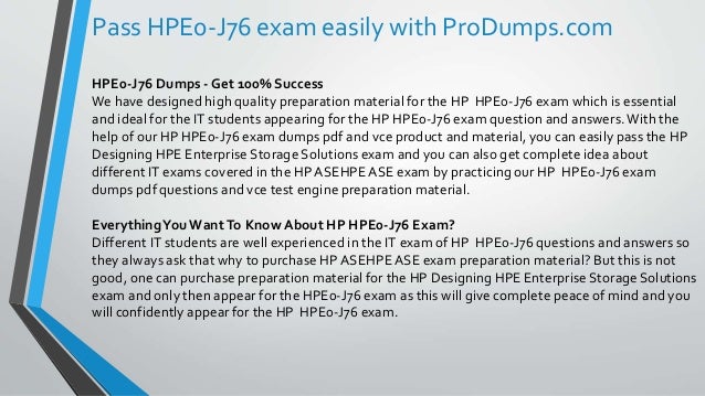 HPE0-J68 Testking