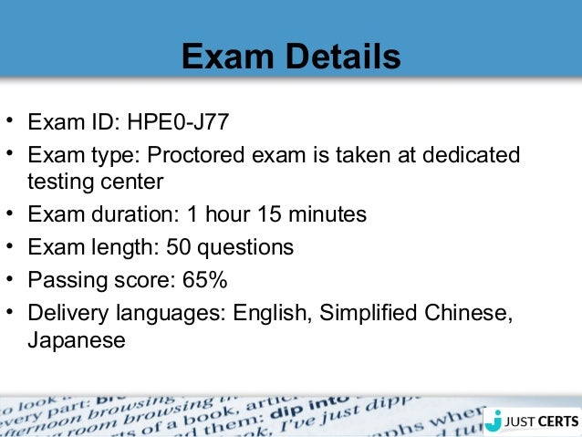 HPE0-J68 Zertifikatsdemo