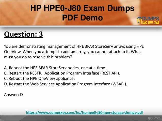 HPE0-G03 Fragenkatalog