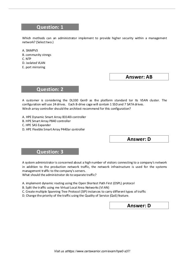 HPE0-G03 Online Prüfungen