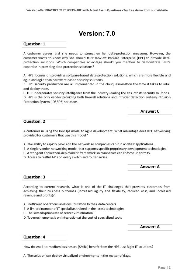 HPE2-T38 Testing Engine | Maxtic
