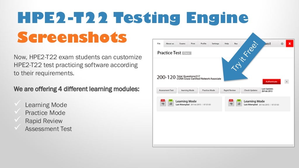 HPE2-B06 Testengine | Maxtic