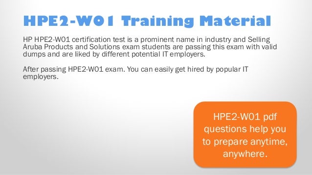 HPE2-W11 Online Praxisprüfung