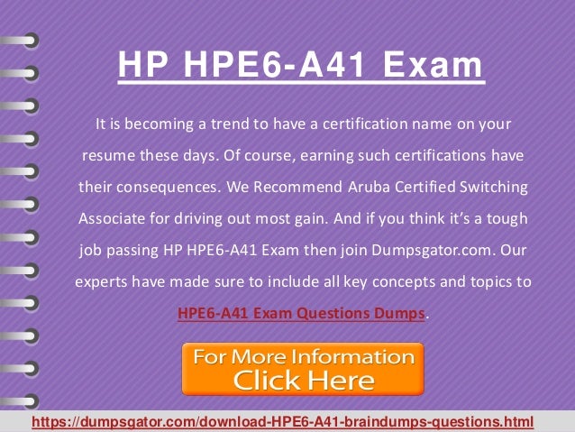 HPE6-A78 Zertifikatsdemo