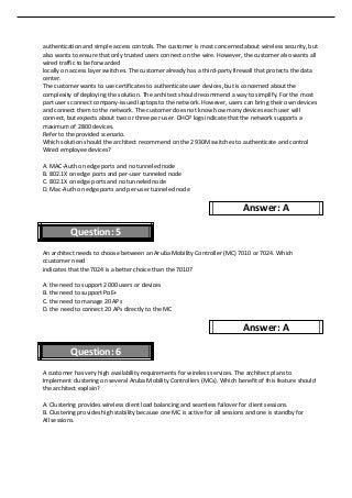 HPE6-A78 Testantworten