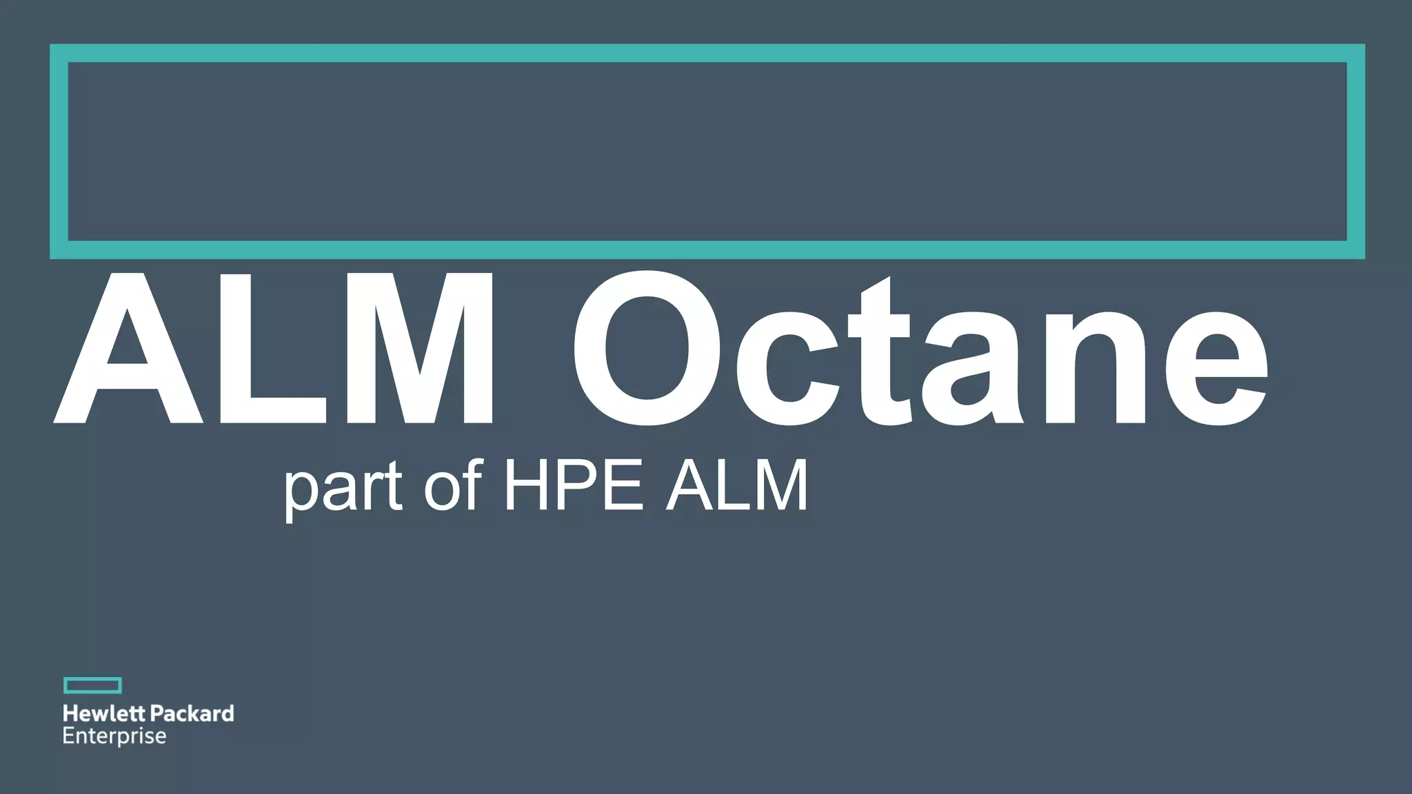 part of HPE ALM 