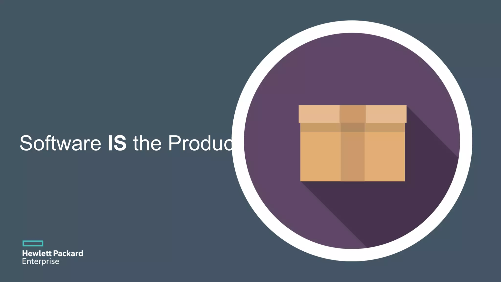 Software IS the Product 