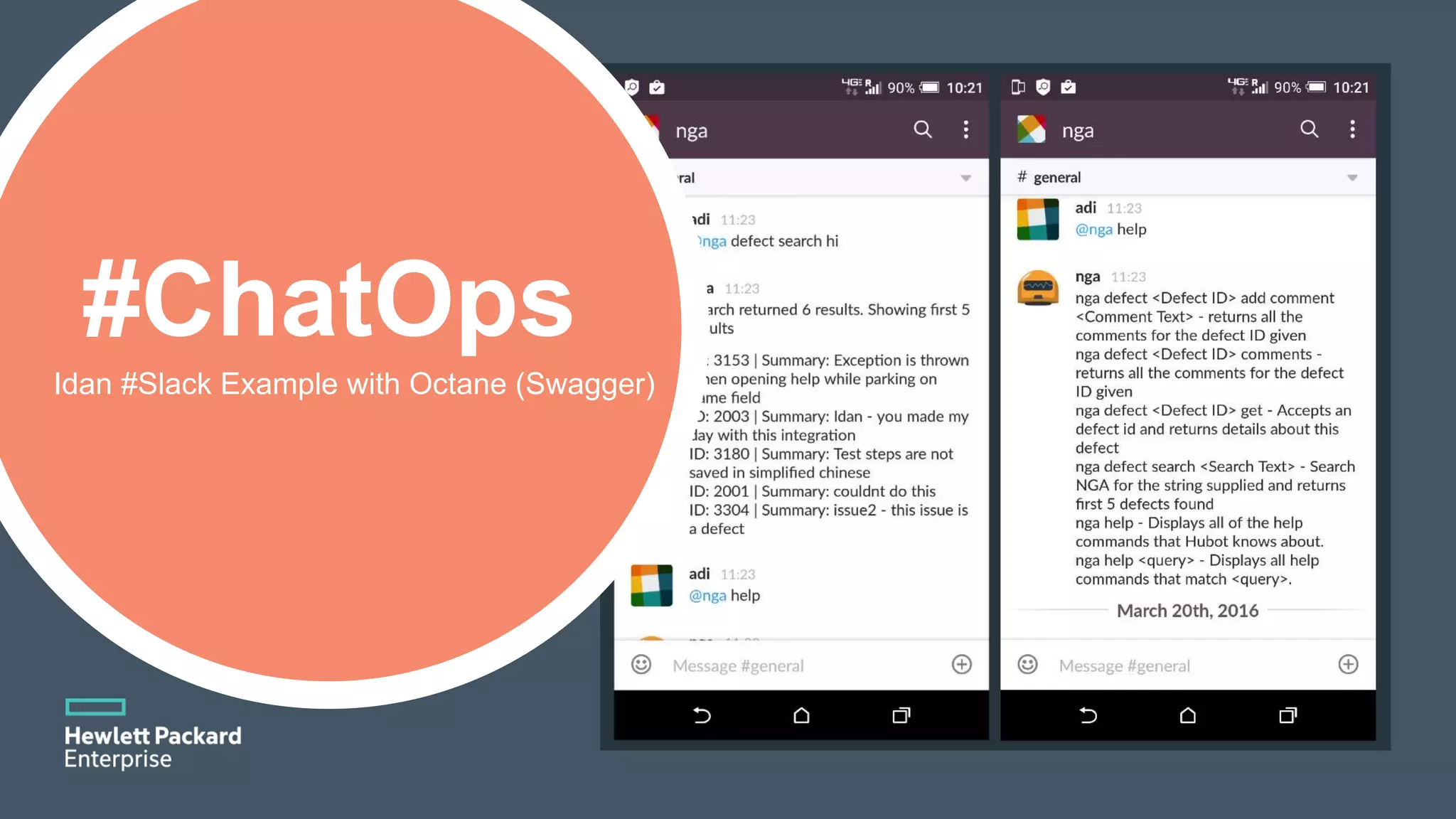 #ChatOps Idan #Slack Example with Octane (Swagger) 