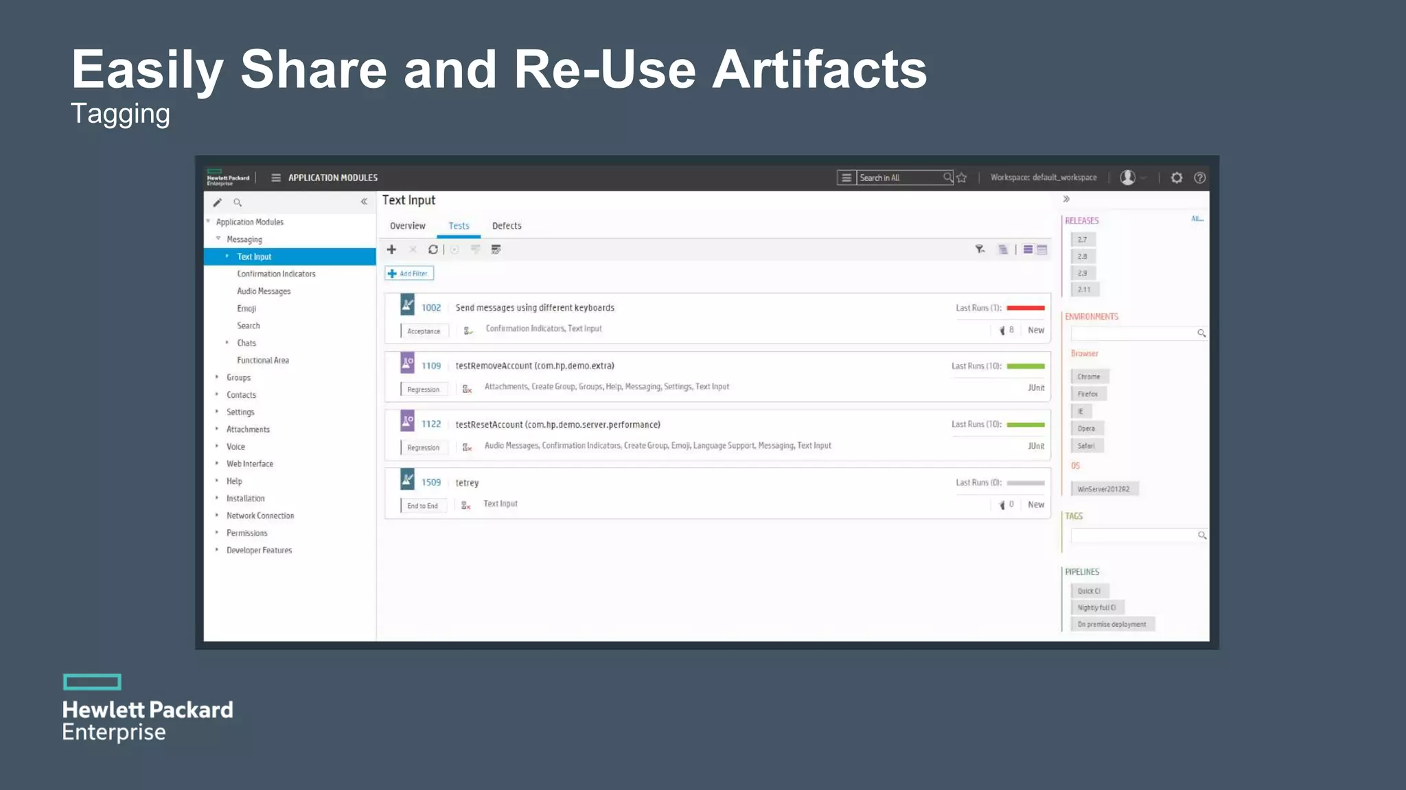 Easily Share and Re-Use Artifacts Tagging 