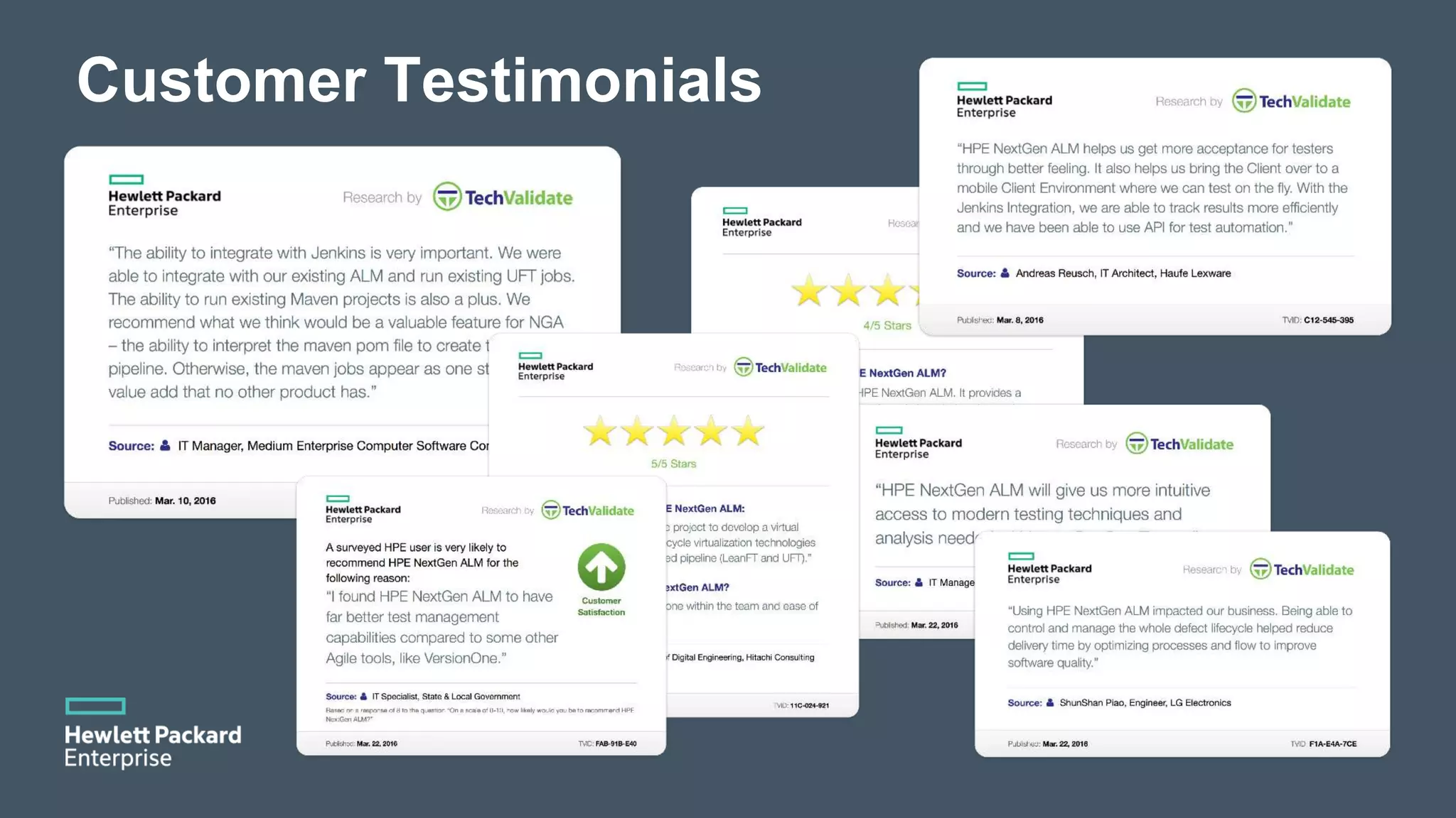 Customer Testimonials 
