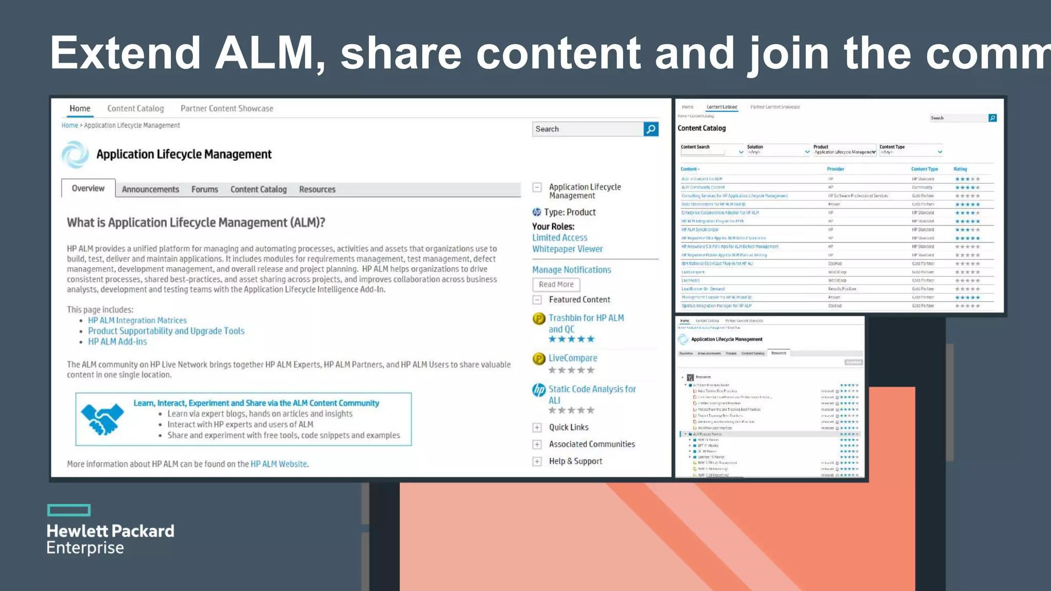 Extend ALM, share content and join the comm 