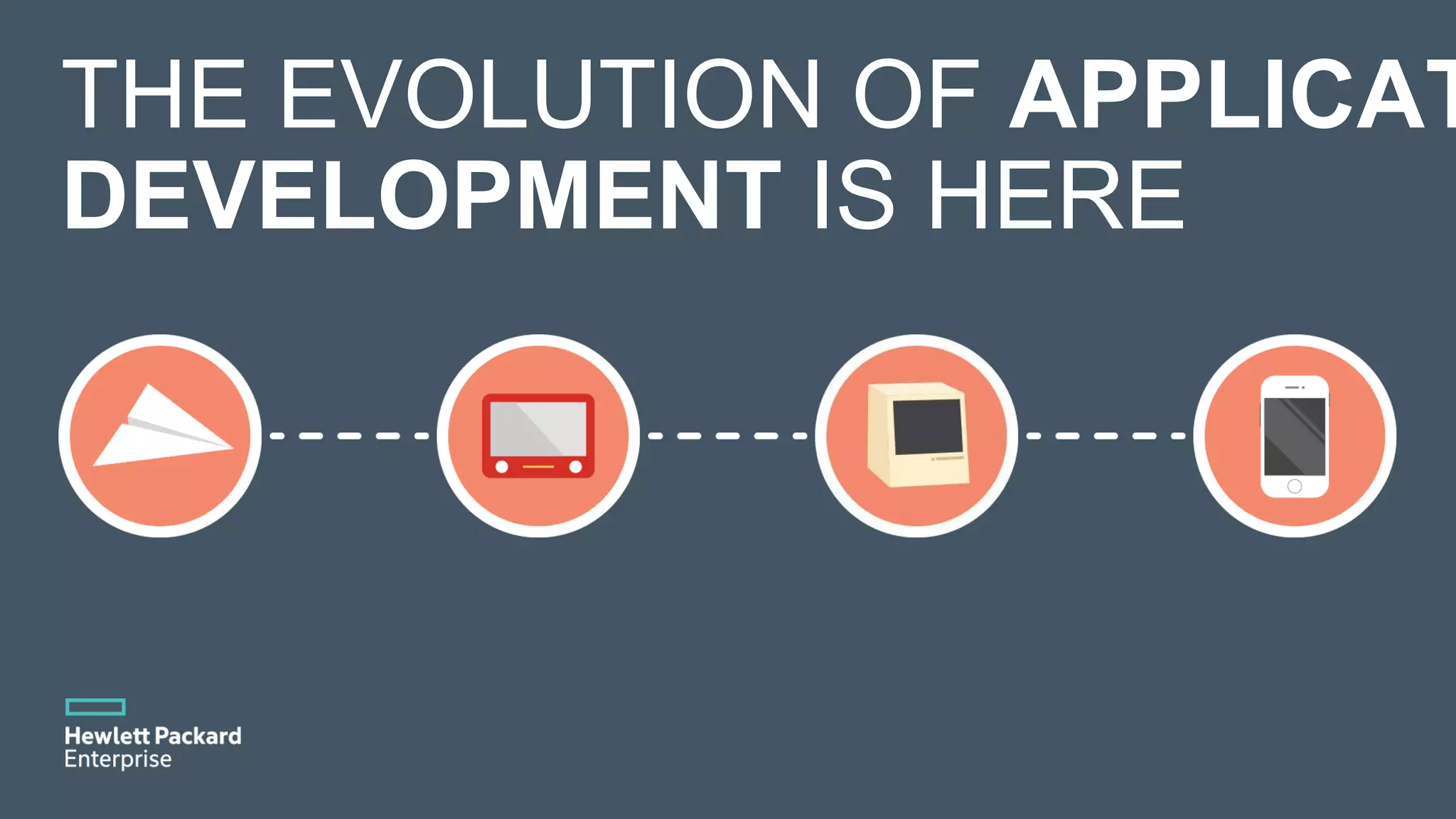 THE EVOLUTION OF APPLICAT DEVELOPMENT IS HERE 