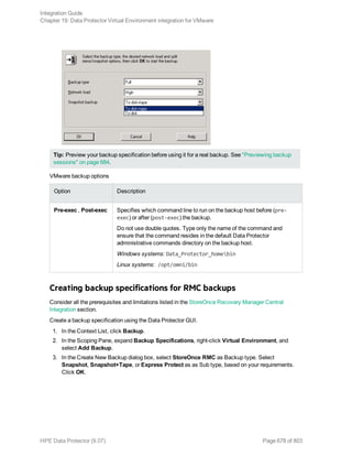 Hpe Data Protector integration guide