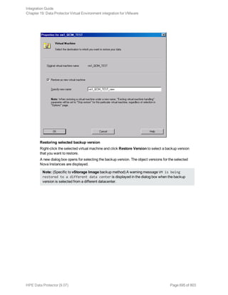 Hpe Data Protector integration guide