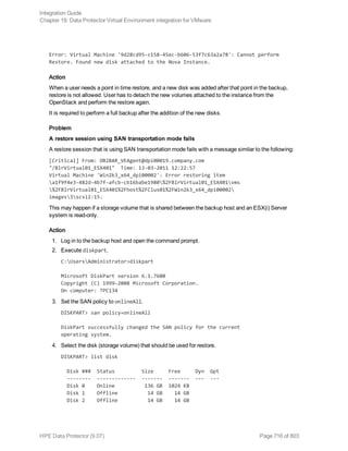 Hpe Data Protector integration guide