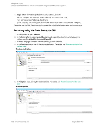 Hpe Data Protector integration guide