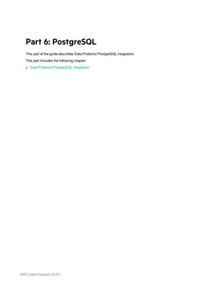Hpe Data Protector integration guide