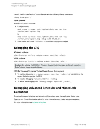 Hpe Data Protector troubleshooting guide | PDF