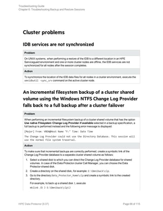 Hpe Data Protector troubleshooting guide | PDF
