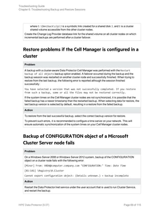 Hpe Data Protector troubleshooting guide | PDF