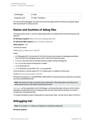 Hpe Data Protector troubleshooting guide | PDF