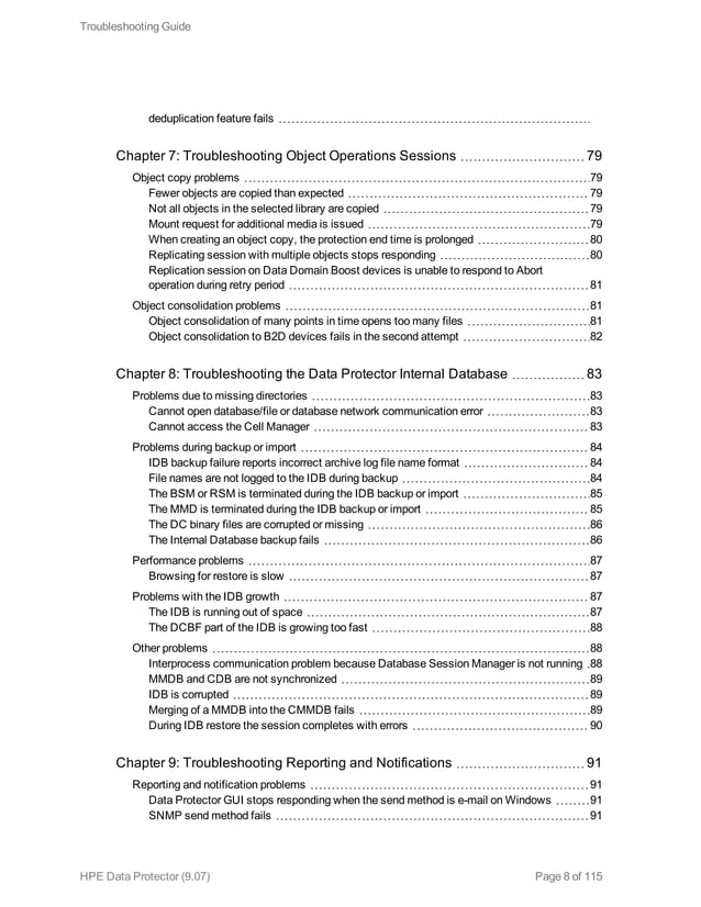 Hpe Data Protector troubleshooting guide
