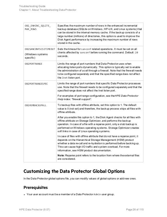 Hp Data Protector 7 Troubleshooting Guide