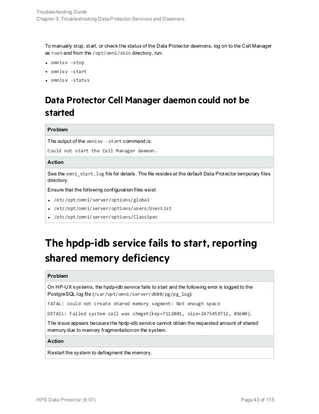 Hp Data Protector 7 Troubleshooting Guide