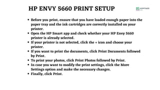 Hp envy 5660 setup | PPT