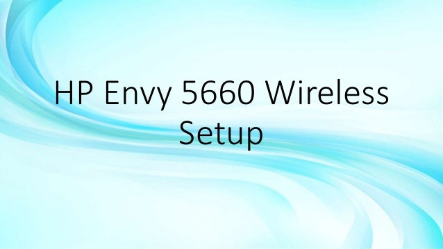 hp envy 5660 setup